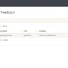 User Management System Manage Feedback