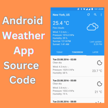 android weather app source code