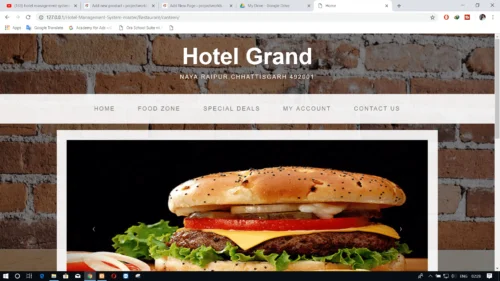 Online Hotel Management System In PHP