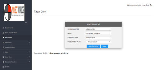 gym management php