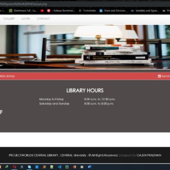 Library Management System In PHP