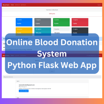 online blood bank python flask web app