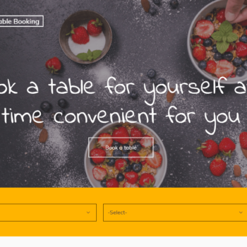 Restaurant Table Reservation System in Php