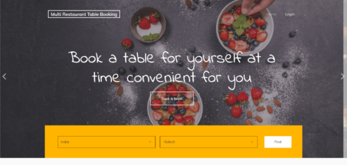Restaurant Table Reservation System in Php