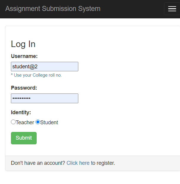 online assignment submission project in python