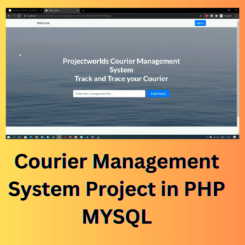 Courier Management System Project in PHP