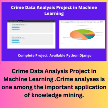Crime Data Analysis Project in Machine Learning