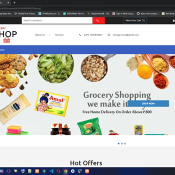 Online Grocery Store php