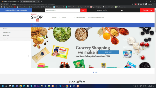 Online Grocery Store php