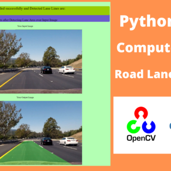 Road Lane Detection Computer Vision Python Flask Web app