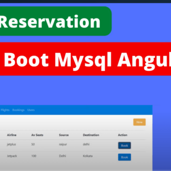 Flight Reservation Spring Boot Mysql Project with Source Code