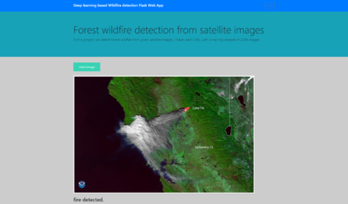Forest wildfire detection