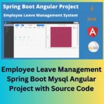 Employee Leave Management Spring Boot Mysql Angular Project with Source Code