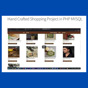 Hand Crafted Shopping Project in PHP MYSQL