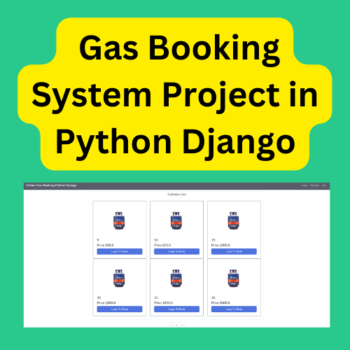 Online Gas Booking System Project in Python Django