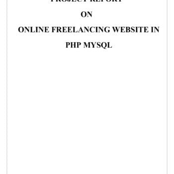Freelancing Website Project in PHP Mysql