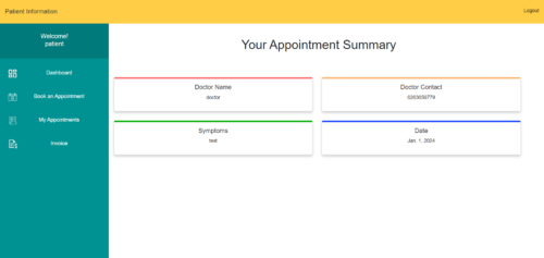 Doctors Appointment System Django Project with source code