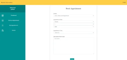 Doctors Appointment System Django Project with source code