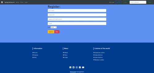 Online Food Ordering System Project in Spring Boot Java MySQL - Image 4