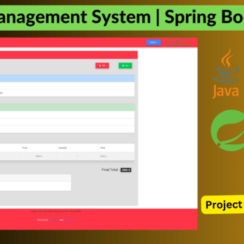 Sales and Invoice Management System Spring Boot Project