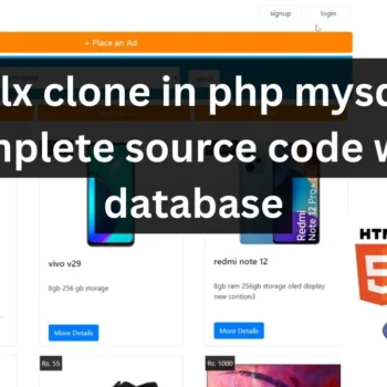 Olx clone in php mysql
