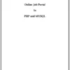 Online Job Portal in php mysql Project Report