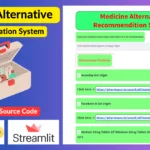 Alternative Medicine Recommendation System Python Machine learning Web App