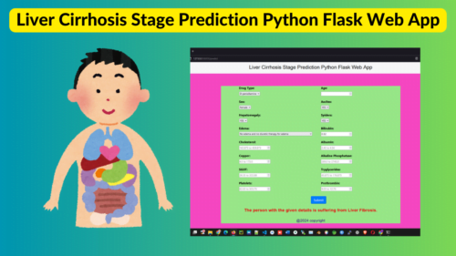 Liver Cirrhosis Stage Prediction Machine Learning Python Web App