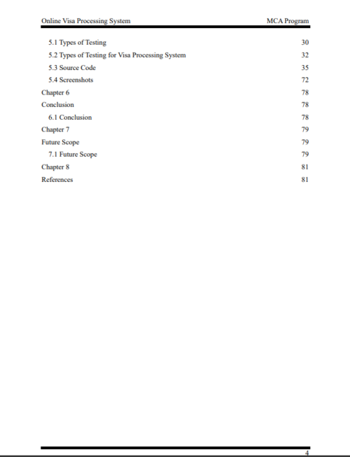 Online Visa Processing Project Report - Image 4