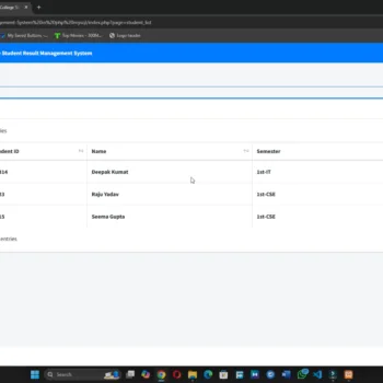 Online College Result Management System