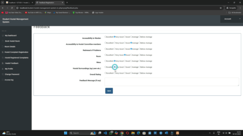 Online Student Hostel Management System PHP & MySQL - Image 9