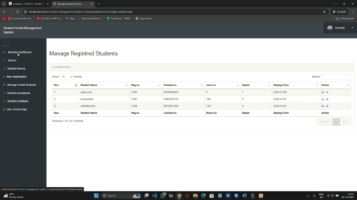 Online Student Hostel Management System PHP & MySQL - Image 13