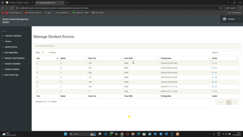 Online Student Hostel Management System PHP & MySQL - Image 14