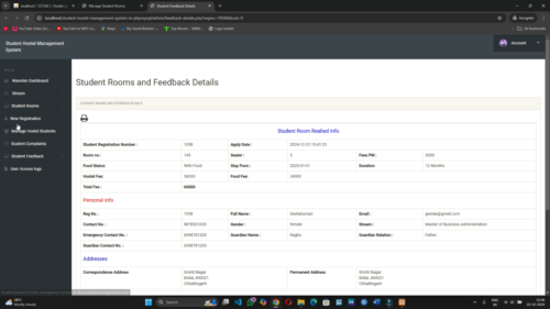 Online Student Hostel Management System PHP & MySQL - Image 19