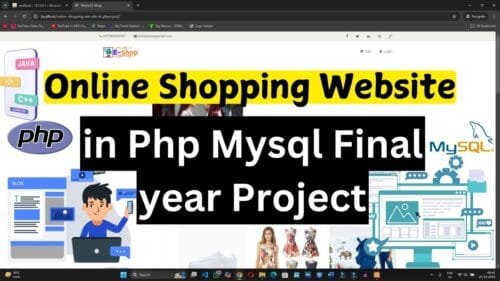 Complete Online Shopping Website in PHP & MySQL - Final Year Project