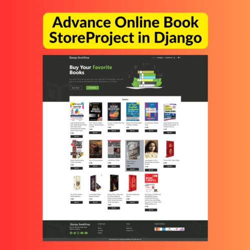 Advance Online Book Store Project in Django Python