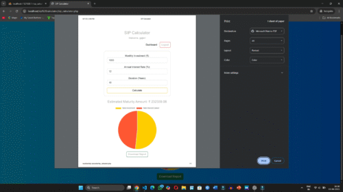 Online Sip Calculator Project  in php mysql - Image 5