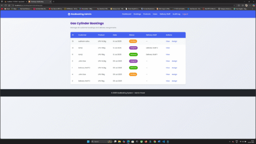 Online Gas Booking System Using PHP and MySQL - Image 2