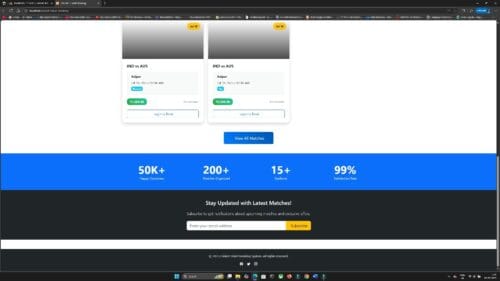 Cricket Ticket Booking System using PHP & MySQL - Image 3