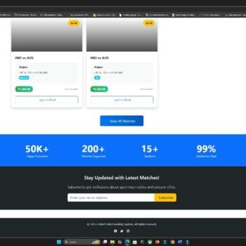 Cricket Ticket Booking System using PHP & MySQL