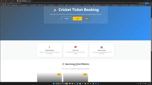 Cricket Ticket Booking System using PHP & MySQL - Image 6